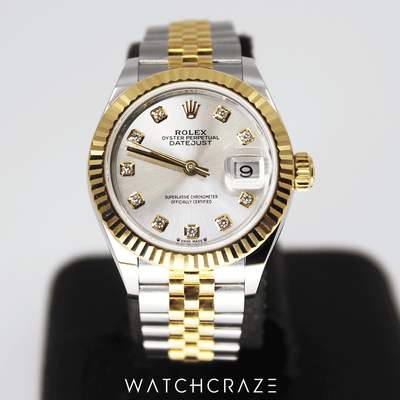 2021 ROLEX LADY-DATEJUST TWO TONE DIAMOND MARKERS 28MM 279173