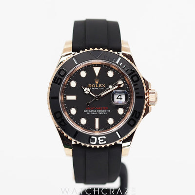 2023 ROLEX YACHT-MASTER ROSE GOLD OYSTERFLEX 40MM 126655