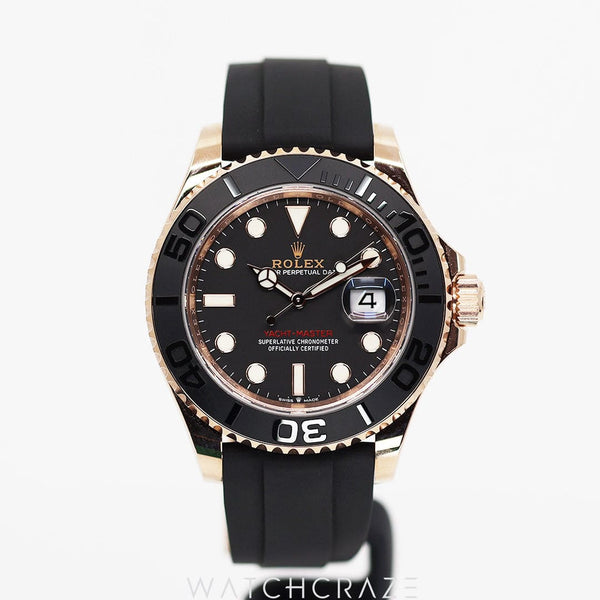 2023 ROLEX YACHT-MASTER ROSE GOLD OYSTERFLEX 40MM 126655