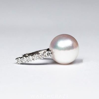 2024 MIKIMOTO CLASSIC COLLECTION AKOYA CULTURED PEARLS AND DIAMOND DROP EARRINGS MEA10228ADXW