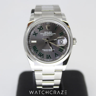 2022 ROLEX DATEJUST WIMBLEDON 36MM 126200
