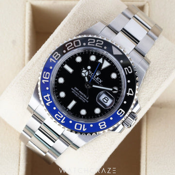 2021 ROLEX GMT MASTER II BATMAN 40MM 126710BLNR