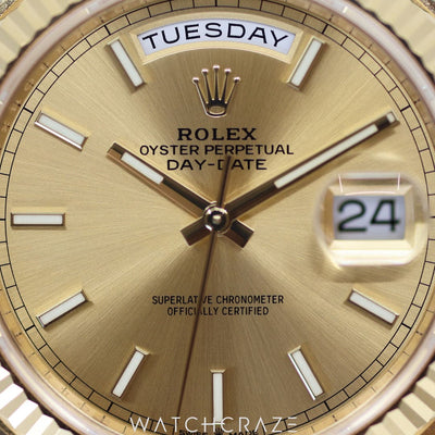 2021 ROLEX DAY-DATE GOLD 40MM 228238