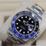 2018 ROLEX GMT MASTER I BATMAN 40MM 126710BLNR