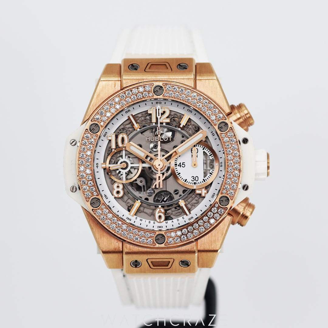 2021 Hublot Unico Big Bang Rose Gold Diamond Bezel 42MM 441.02.2010.rw.1104