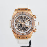 2021 Hublot Unico Big Bang Rose Gold Diamond Bezel 42MM 441.02.2010.rw.1104