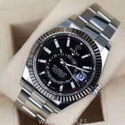 2022 ROLEX SKY-DWELLER BLACK DIAL 42MM 326934 STAINLESS STEEL