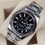 2022 ROLEX SKY-DWELLER BLACK DIAL 42MM 326934 STAINLESS STEEL