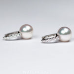 2024 MIKIMOTO CLASSIC COLLECTION AKOYA CULTURED PEARLS AND DIAMOND DROP EARRINGS MEA10228ADXW