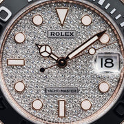 2022 ROLEX YACHT-MASTER ROSE GOLD DIAMOND DIAL 37MM 268655