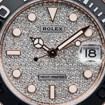 2022 ROLEX YATCHMASTER ROSE GOLD DIAMOND DIAL 37MM 268655