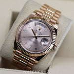 2017 ROLEX DAY-DATE SUNDUST DIAL DIAMOND MARKERS 40MM 228235