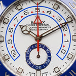 2018 ROLEX YACHTMASTER 2  WHITE DIAL 44MM 116680 STAINLESS STEEL