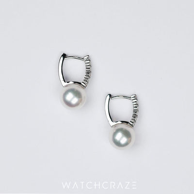 2024 MIKIMOTO CLASSIC COLLECTION AKOYA CULTURED PEARLS AND DIAMOND DROP EARRINGS MEA10228ADXW