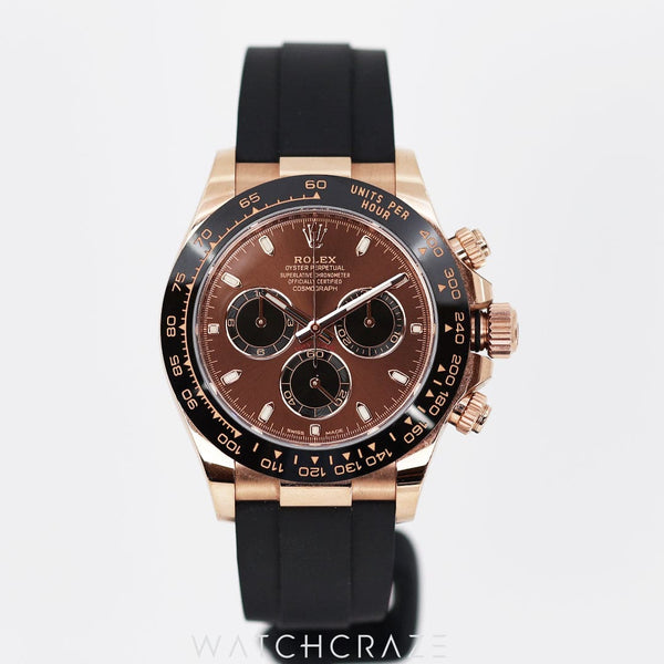 2022 ROLEX DAYTONA ROSE GOLD CHOCOLATE DIAL 40MM 116515LN