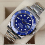 2010 ROLEX SUBMARINER DATE WHITE GOLD BLUE DIAL 