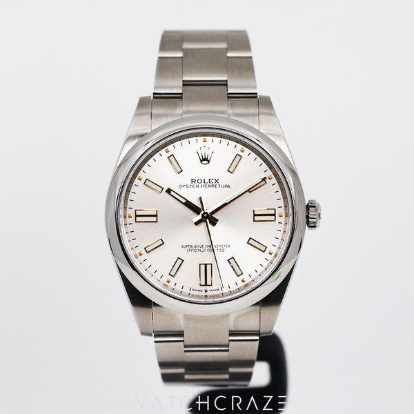 2024 ROLEX OYSTER PERPETUAL SILVER DIAL 41MM 124300