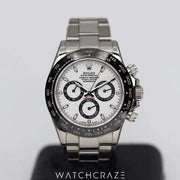 2016 ROLEX DAYTONA “PANDA” 40MM 116500LN RX8 STICKERS SERVICED 2022