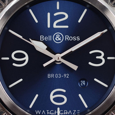 2019 BELL & ROSS BLUE STEEL 42MM BR-03-92-DIVER