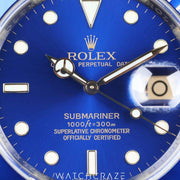 2008 ROLEX SUBMARINER "BLUESY" YELLOW GOLD/STEEL BLUE DIAL 40MM 16613