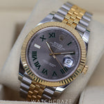 2023 ROLEX DATEJUST TWO TONE WIMBELDON 41MM 126333