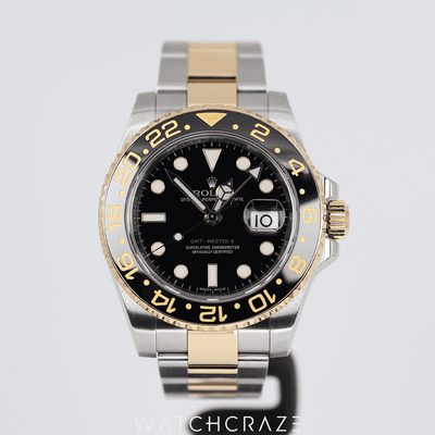 2009 GMT MASTER II YELLOW GOLD STAINLESS STEEL 40MM 116713LN