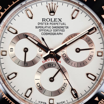 2018 ROLEX DAYTONA ROSE GOLD IVORY DIAL 40MM 116515LN