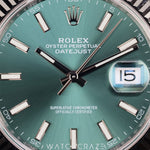 2024 ROLEX DATEJUST MINT GREEN FLUTED JUBILEE 41MM 126334