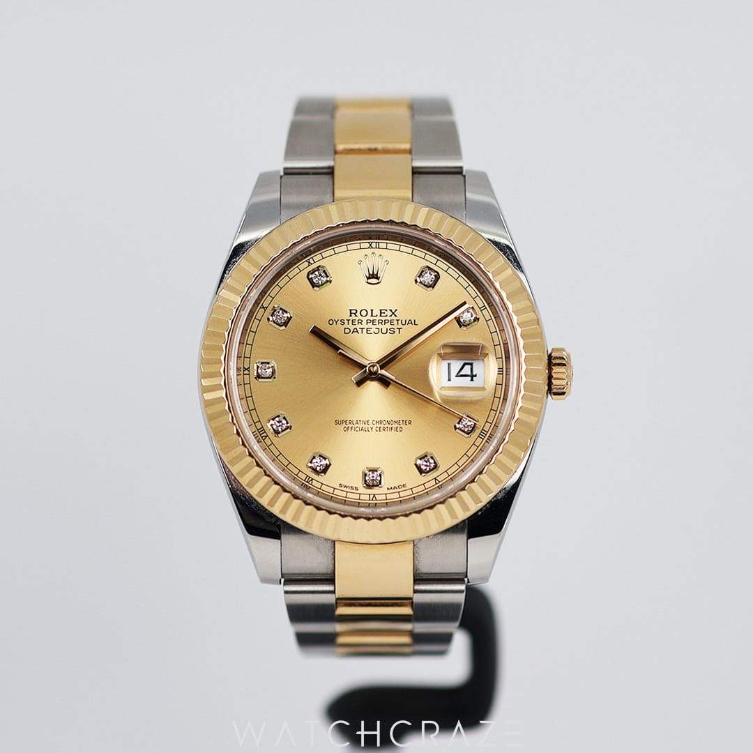 2017 ROLEX DATEJUST CHAMPAGNE DIAL 41MM 126333