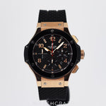 2013 HUBLOT BIG BANG ROSE GOLD BLACK DIAL 44MM 301.PB.131.RX