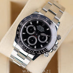 2021 ROLEX DAYTONA COSMOGRAPH BLACK DIAL 40MM 116500LN