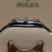 2021 ROLEX DATEJUST DIAMOND MARKERS BLACK DIAL 41MM 126334