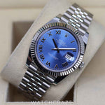2021 ROLEX DATEJUST “AZZURRO” 41MM 126334