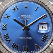 2021 ROLEX DATEJUST “AZZURRO” 41MM 126334