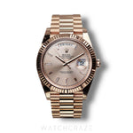 2022 ROLEX DAY-DATE SUNDUST BAGUETTE  DIAMOND MARKERS 40MM 228235