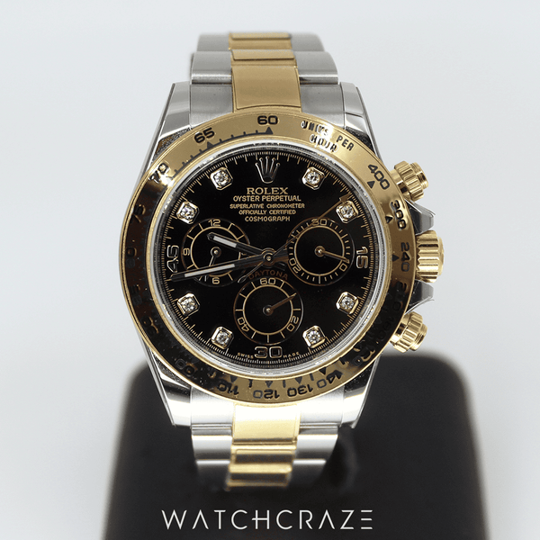 2020 ROLEX DAYTONA TWO TONE DIAMOND MARKERS 40MM 116503