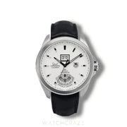 2009 TAG HEUER GRAND CARRERA GMT WHITE DIAL 43MM WAV5112FC