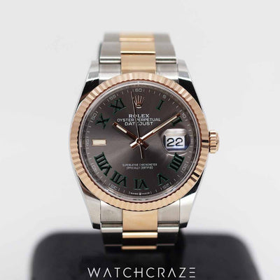 2022 ROLEX DATEJUST TWO-TONE WIMBLEDON 36MM 126231