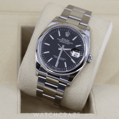 2021 ROLEX DATEJUST 36 BLACK DIAL 36MM 126200