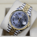 2023 ROLEX DATEJUST TWO TONE YELLOW GOLD 36MM 126233 WIMBELDON DIAL