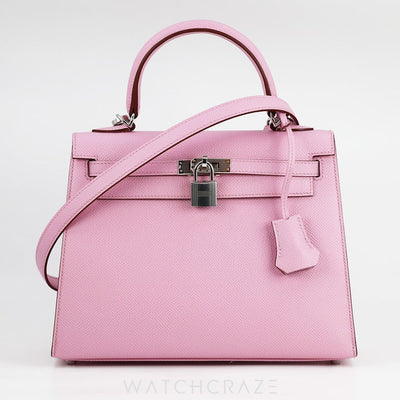 2022 HERMES KELLY 25 EPSON MAUVE SYLVESTRE 001010H0638968