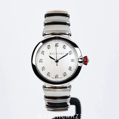 2021 BVLGARI LUCEA MOTHER OF PEARL DIAL 33MM 102199