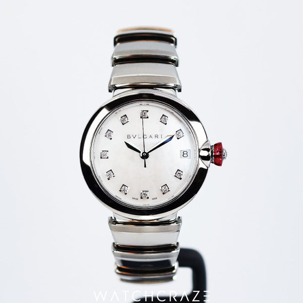 2021 BVLGARI LUCEA MOTHER OF PEARL DIAL 33MM 102199