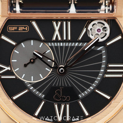 2024 JACOB & CO. EPIC SF24 SPLIT FLAP WORLD TIME ROSE GOLD 45 MM ES101.40.NS.LR.A