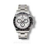 2024 ROLEX DAYTONA WHITE DIAL “PANDA” 126500LN STAINLESS STEEL