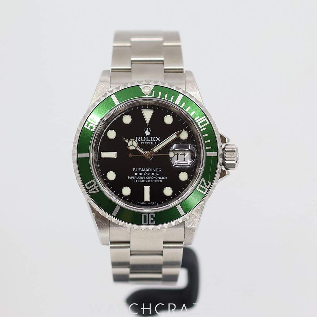 2008 ROLEX SUBMARINER "KERMIT" 40MM 16610LV