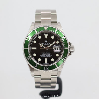 2008 ROLEX SUBMARINER "KERMIT" 40MM 16610LV