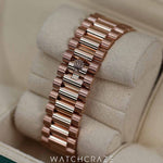 2023 ROLEX DAY-DATE CHOCOLATE DIAL ROSE GOLD BRACELET 36MM 128235