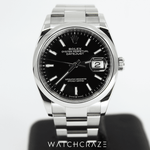 2021 ROLEX DATEJUST 36 BLACK DIAL 36MM 126200