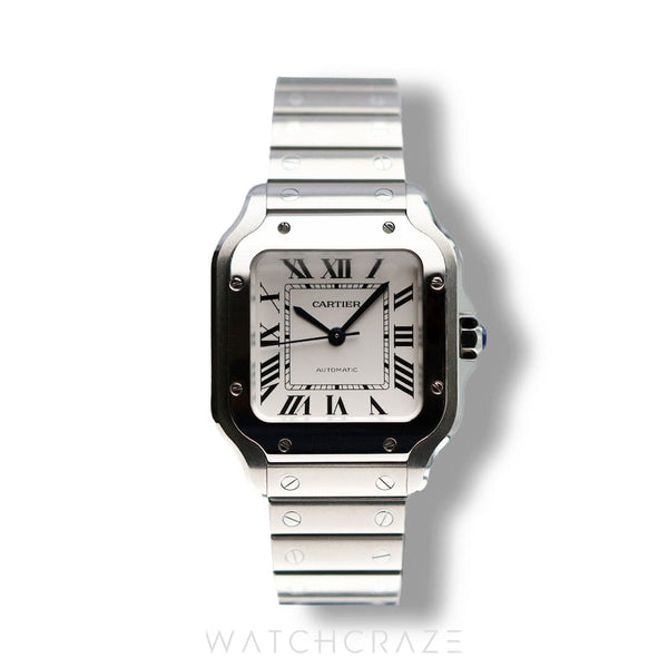 2019 CARTIER SANTOS DE CARTIER MEDIUM STAINESS STEEL WSSA0010